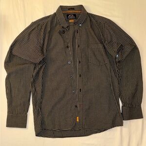 Classic Black and White Checkered Men's Shirt